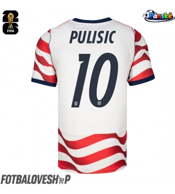Spojené státy Christian Pulisic #10 Domácí Dres MS 2026 Krátký Rukáv